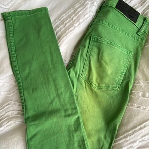 Cheap Monday green jeans